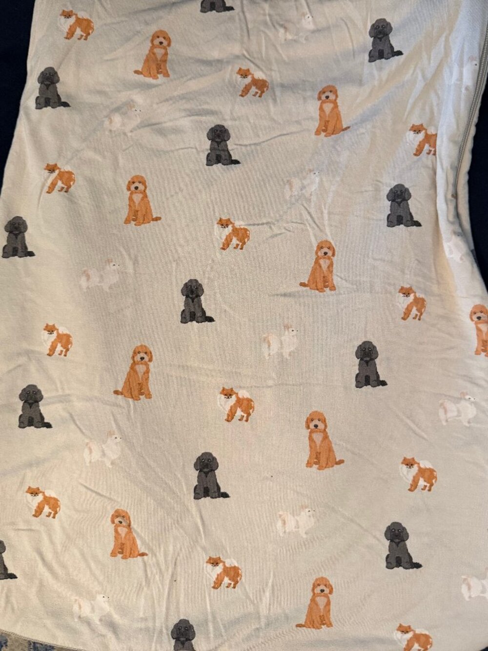 Kyte Baby Sleep Bag in L in Fluffy Dog Print